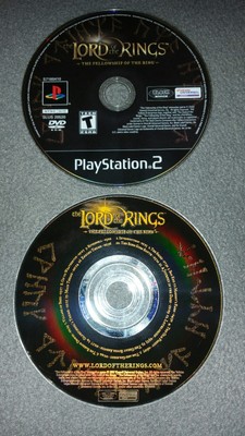 The Lord of The Rings Fellowship of The Ring  PS2 Game amp DVD Movie  Free Ship