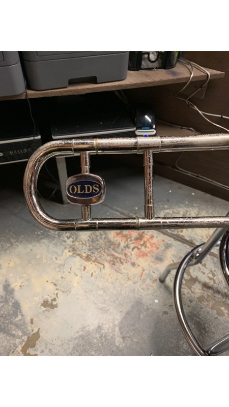 *VINTAGE  OLDS SPECIAL TROMBONE F E OLDS AND SON FULlERTON CALIF.768875