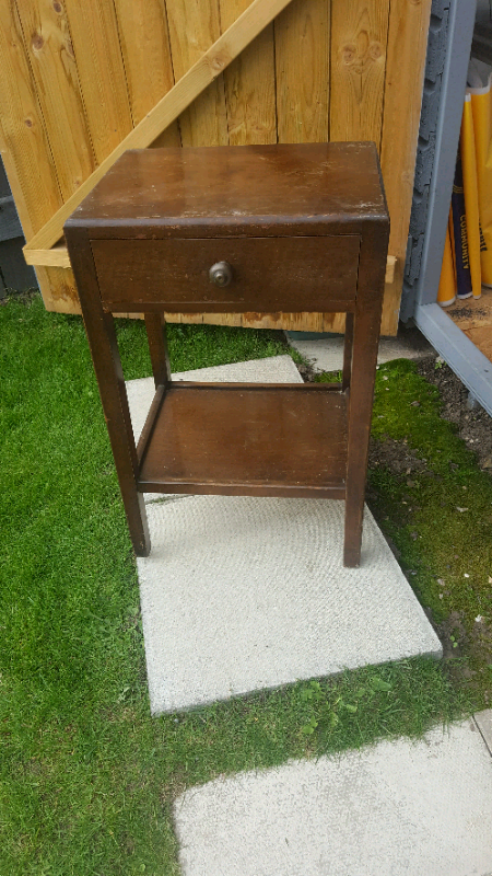 Vintage wooden side table with drawer circa 1950's | in Hull, East