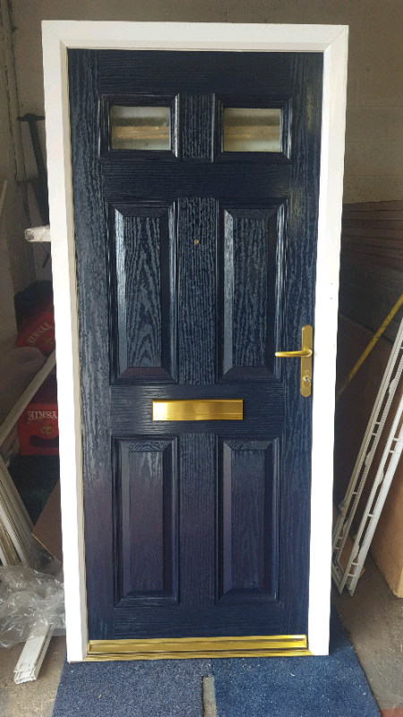 Composite door in Leeds City Centre, West Yorkshire 