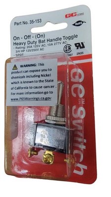Bat Switch Metal SPDT On-Off-(On) 20A
