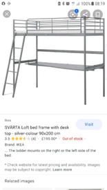 Loft Bed With Desk For Sale Single Beds Bed Frames Gumtree