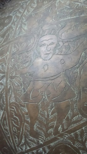 islamic globe branze h 33 inch w14 inch