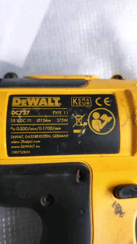 Dewalt dc727 аккумулятор
