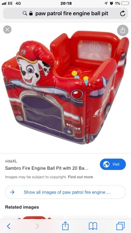 Paw Patrol Ball Pit And Bag Of Balls In Rishton Lancashire Gumtree