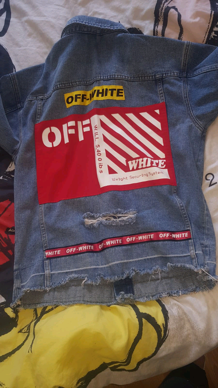 off white jean jacket