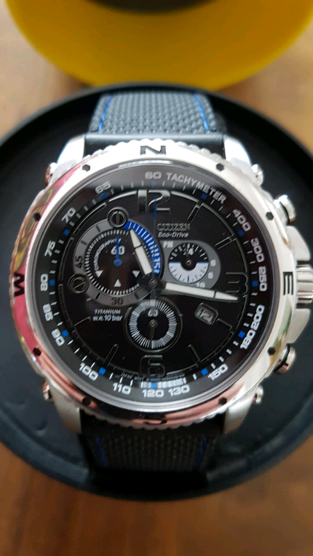 Citizen eco drive marinaut, titanium watch. | in Ashington, Northumberland | Gumtree