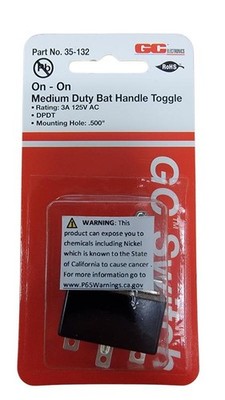 Bat Switch Metal DPDT On-On 03A