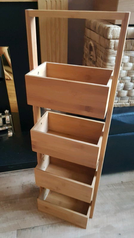 Freestanding Bamboo Bathroom Storage Caddy In Bulwell
