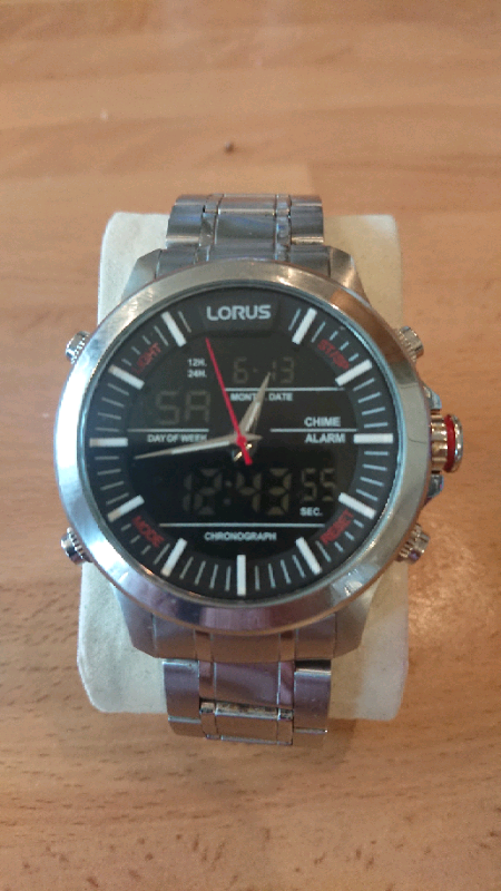 lorus dual display watch
