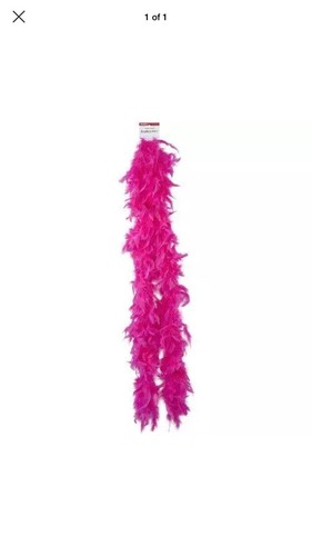 Simplicity Feather Boa Decor 6 Ft Candy Hot Pink Dress Up Flame Resistant