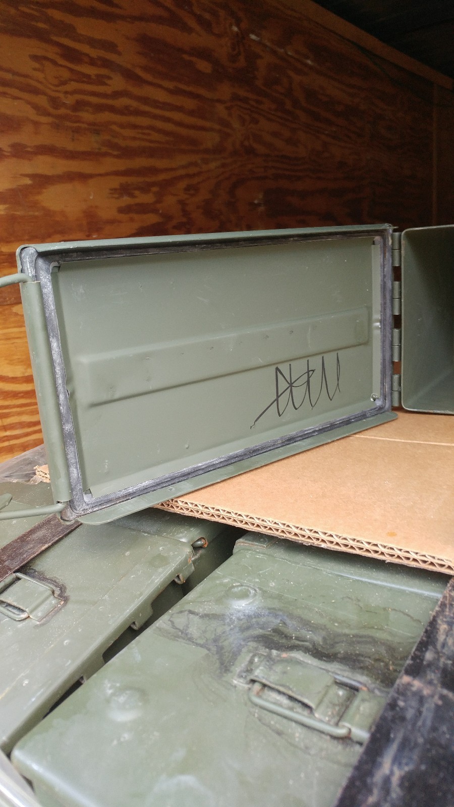 50 CALIBER US MILITARY ISSUE (M2A1)  AMMO CAN BOX (empty).