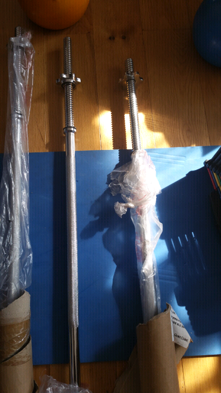6ft Spinlock Barbell Bar & Collars Spin Lock New | in ...