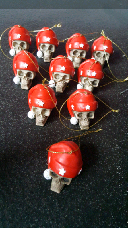 22 Skull Christmas Decorations In Ashton Under Lyne Manchester