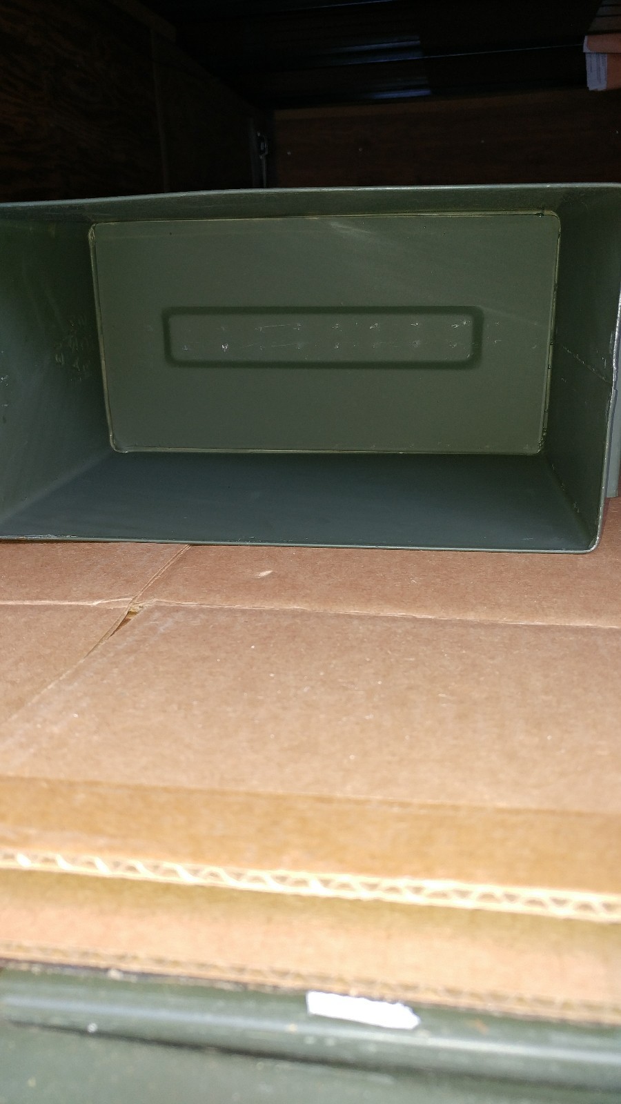 50 CALIBER US MILITARY ISSUE (M2A1)  AMMO CAN BOX (empty).