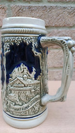 Stunningly designed hand decorated vintage beer mug