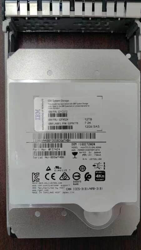 日本アイ・ビー・エム 3TB 7200rpm 3.5-inch 6Gb SAS NL HDD 81Y9886 IBM Original 00Y2425 3TB 7.2K 6Gbps NL SAS 3.5
