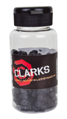 BIKE BLACK RUBBER BICYCLE BRAKE CABLE DONUTS BAG of 20 NEW