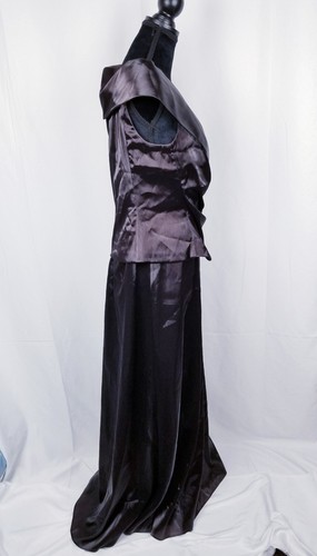 Cachet Women Brown Sleeveless Gown Stretch Sz 10