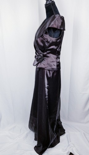 Cachet Women Brown Sleeveless Gown Stretch Sz 10