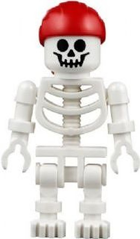 Skeleton - Standard Skull, Floppy Arms, Red Bandana (gen067)
