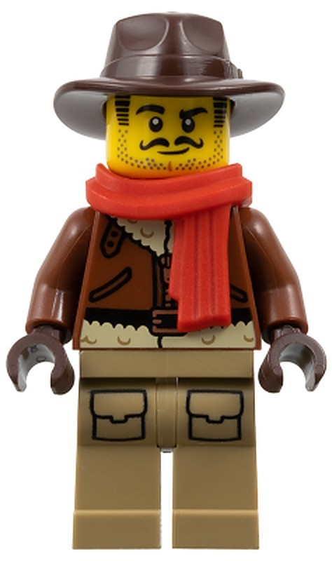 Arctic Explorer - Male, Reddish Brown Fedora and Coat…