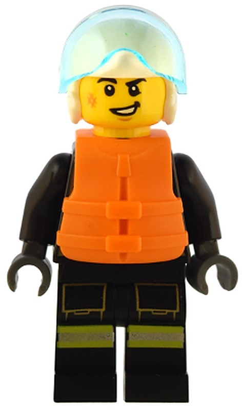 Fire - Male, Black Jacket and Legs with Reflective (cty1549)
