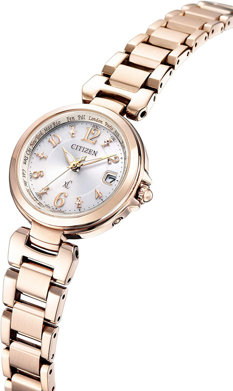 Pre-owned Citizen Xc Happy Flight Ec1037-51a Eco-drive Radio Analog Women Watch Japan