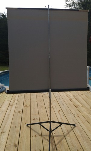 Montgomery Ward Vintage 40 x 40 Projector Screen Portable Collapsible Mobile