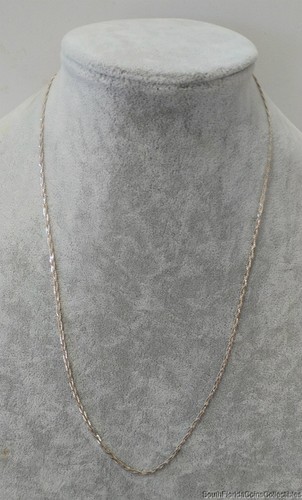 Estate Jewelry 2.6mm 3 Strand Small S Link Necklace .925 Sterling Silver 24"