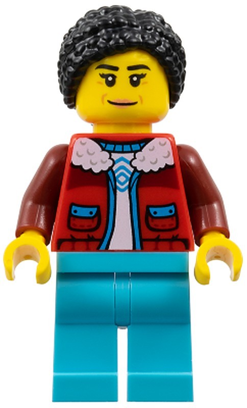 Arctic Explorer - Female, Red Coat over White Shirt…