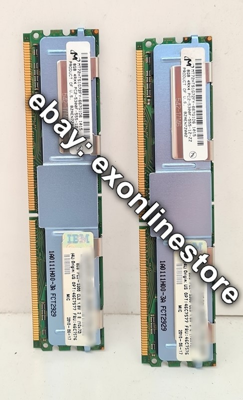 46C7577 - 16 GB kit (2x 8 GB) PC2-5300 CL5 ECC FBDIMM (2 x FRU: 46C7576)