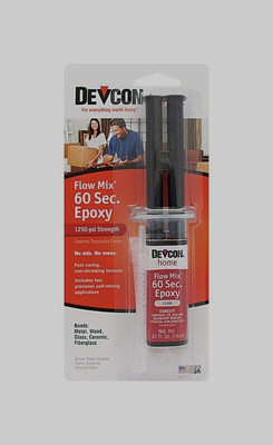 Devcon Flow-Mix 60 Sec High Strength Epoxy 0.47 oz Water resistant Fills gaps