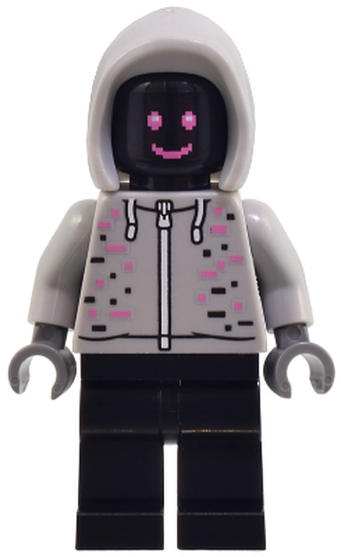 Robot World DJ - Light Bluish Gray Hoodie, Black Legs…