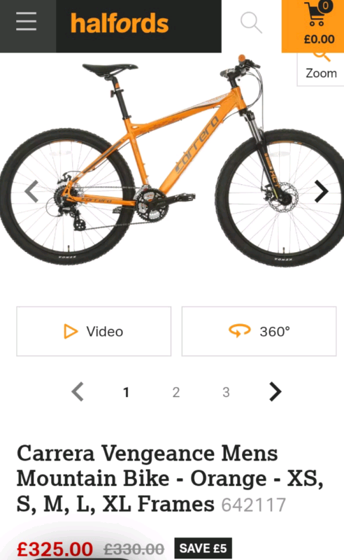 Carrera vengeance orange halfords deals