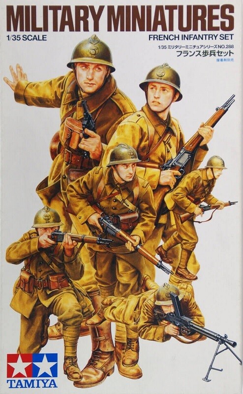 タミヤ 1/35 ミリタリーミニチュアシリーズ No.288 フランス陸軍 歩兵セット プラモデル 35288 6g7v4d0 Tamiya 35288 1/35 Scale Military Figure Model Kit WWII