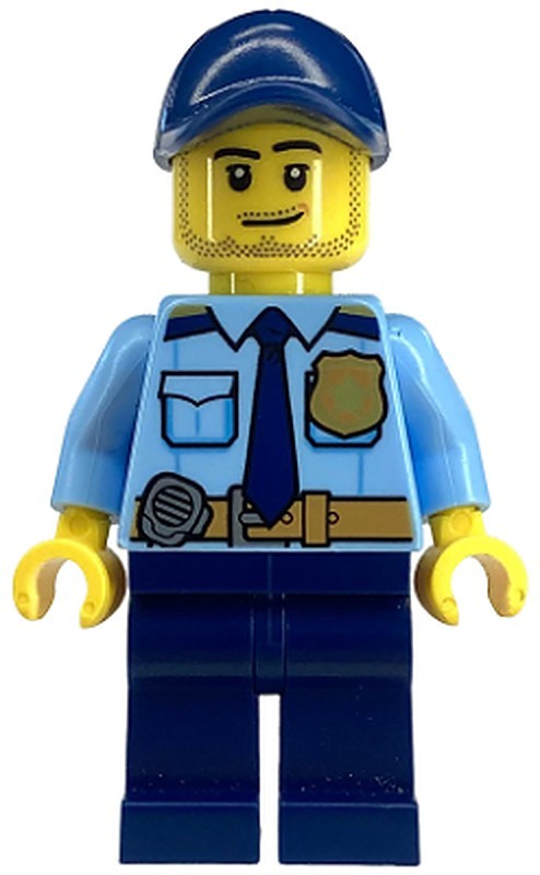 Police - City Shirt with Dark Blue Tie and Gold Badge…