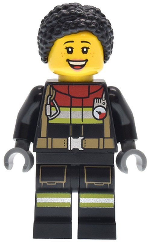 Fire - Female, Black Jacket and Legs with Reflective…