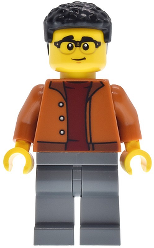 EV Supercar Driver - Male, Dark Orange Jacket, Dark…