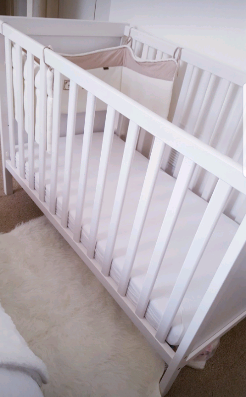 Ikea Sundvik Cot White With As New Mattress In Heathrow