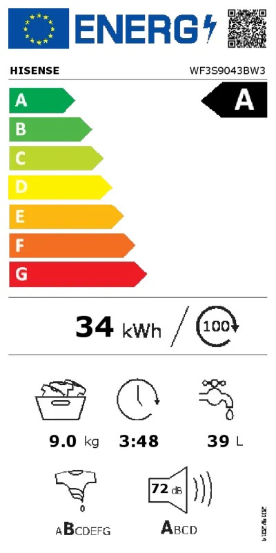 EEK:A Energieeffizienzklasse A von A bis G
