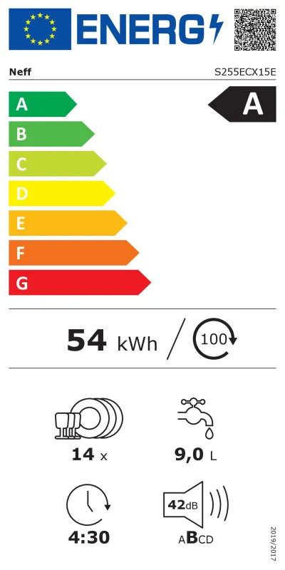 EEK:A Energieeffizienzklasse A von A bis G