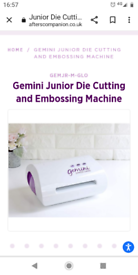 Gemini junior die cut machine 