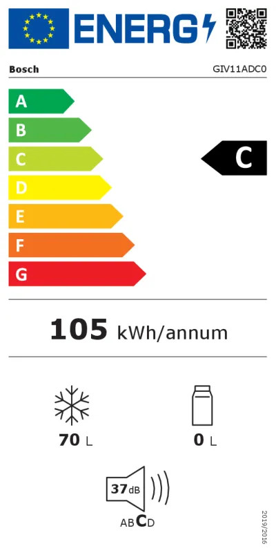 EEK:C Energieeffizienzklasse C von A bis G