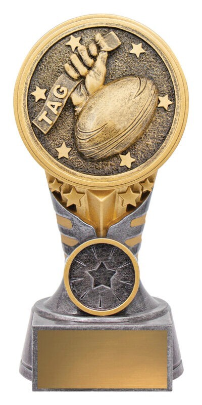 Tag Tower Trophy  (4 Sizes) Engrave FREE