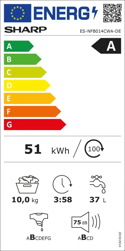EEK:A Energieeffizienzklasse A von A bis G