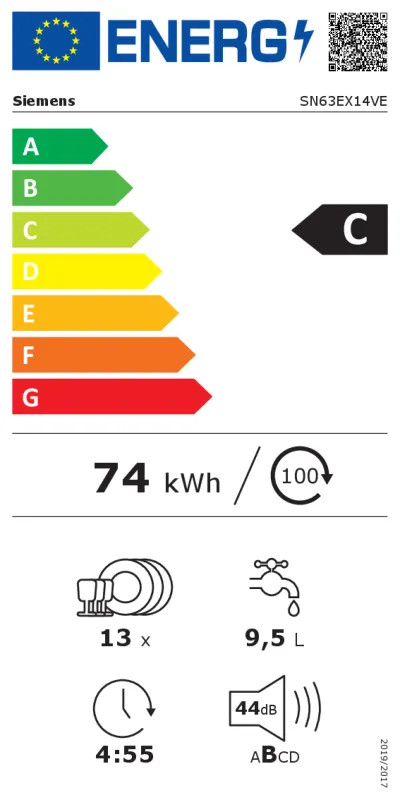 EEK:C Energieeffizienzklasse C von A bis G