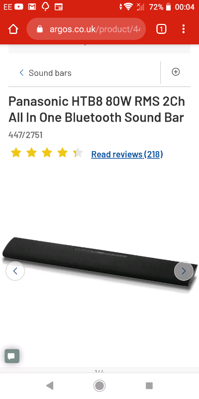 Panasonic sound bar | in North Ayrshire | Gumtree