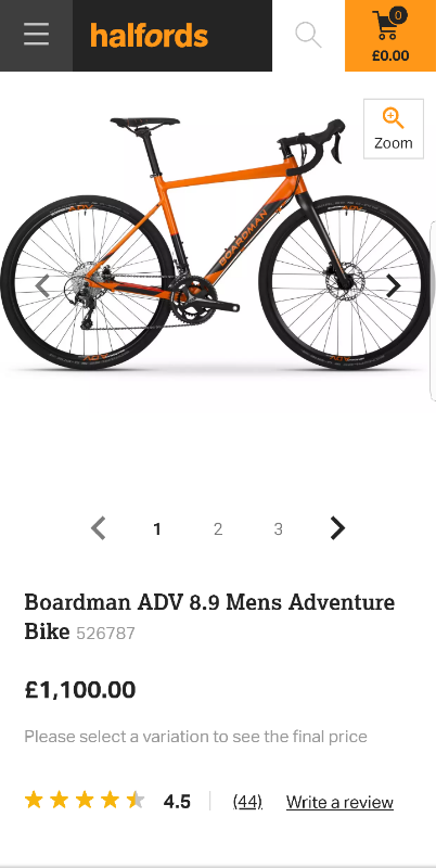 Halfords adventure bikes hot sale