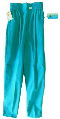 Scrub Pants Teal XS Elastic Waist Side Pockets Action Line Uniforms 6590 New